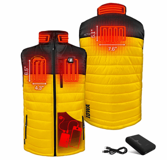 ActionHeat Iowa Hawkeyes 5V Men's Colorblock Puffer Battery Heated Vest