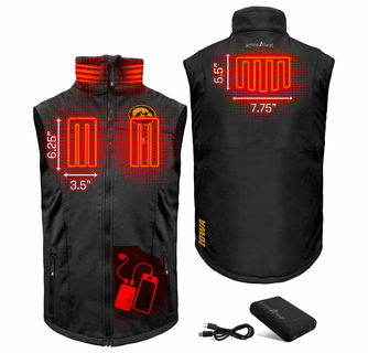 ActionHeat Iowa Hawkeyes 5V Men's Softshell Battery Heated Vest