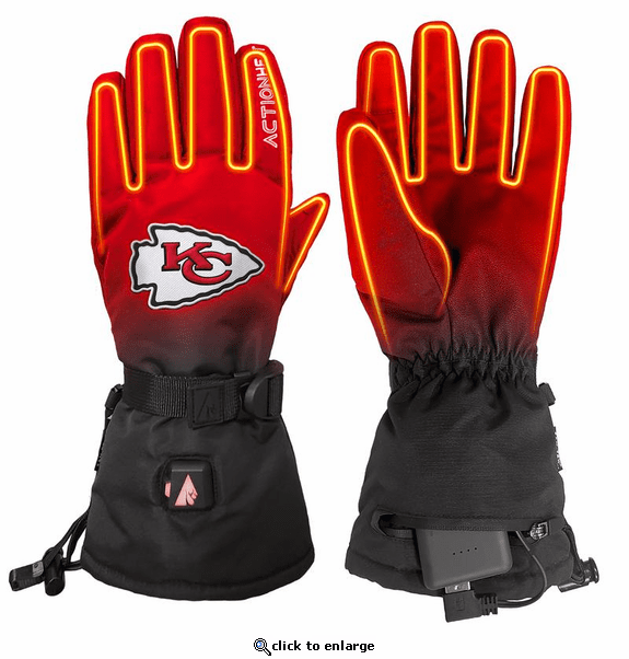 ActionHeat Kansas City Chiefs 5V Battery Heated Gloves