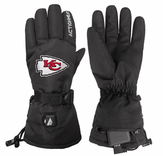 ActionHeat Kansas City Chiefs 5V Battery Heated Gloves