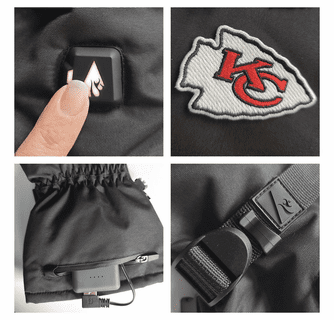 ActionHeat Kansas City Chiefs 5V Battery Heated Gloves