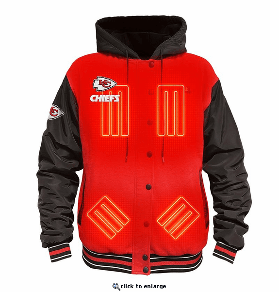 ActionHeat Kansas City Chiefs 5V Battery Heated Varsity Jacket