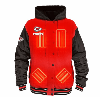 ActionHeat Kansas City Chiefs 5V Battery Heated Varsity Jacket