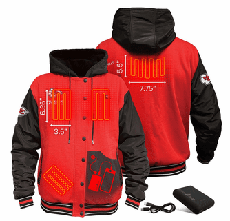 ActionHeat Kansas City Chiefs 5V Battery Heated Varsity Jacket