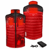 ActionHeat Kansas City Chiefs 5V Men's Colorblock Puffer Battery Heated Vest