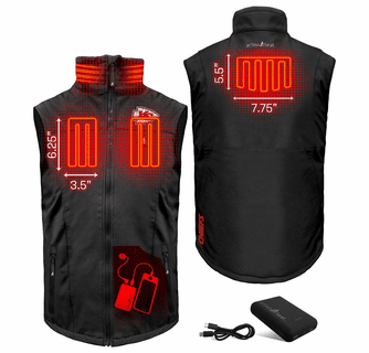 ActionHeat Kansas City Chiefs 5V Men's Softshell Battery Heated Vest