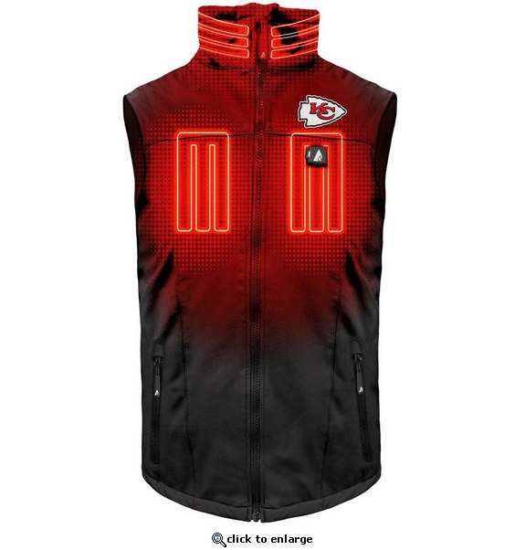 ActionHeat Kansas City Chiefs 5V Men's Softshell Battery Heated Vest
