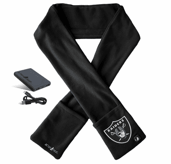 ActionHeat Las Vegas Raiders 5V Battery Heated Scarf