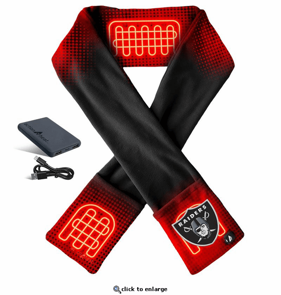 ActionHeat Las Vegas Raiders 5V Battery Heated Scarf