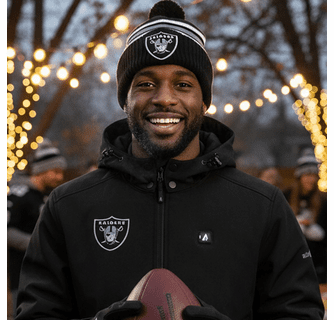 ActionHeat Las Vegas Raiders 5V Men's Softshell Battery Heated Jacket