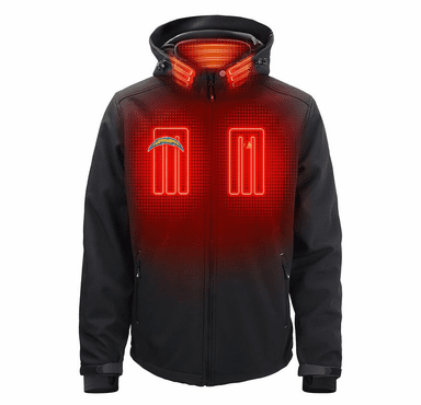 ActionHeat Los Angeles Chargers 5V Men's Softshell Battery Heated Jacket