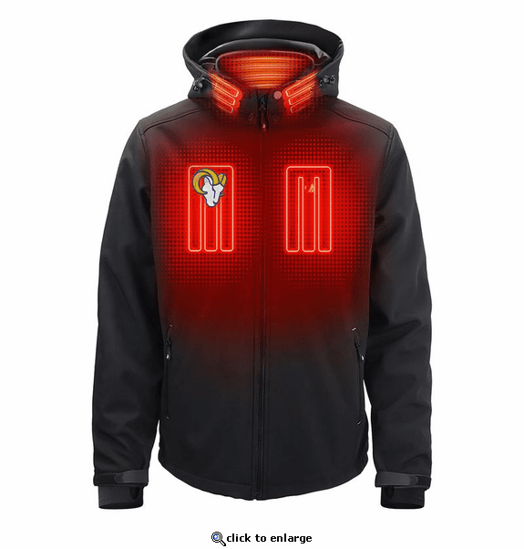 ActionHeat Los Angeles Rams 5V Men's Softshell Battery Heated Jacket