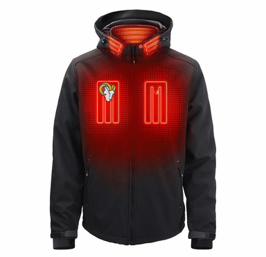 ActionHeat Los Angeles Rams 5V Men's Softshell Battery Heated Jacket