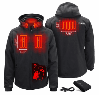 ActionHeat Miami Dolphins 5V Men's Softshell Battery Heated Jacket