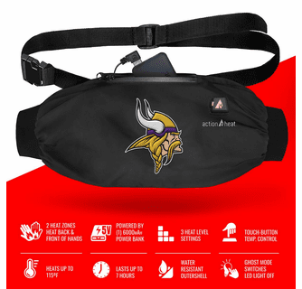 ActionHeat Minnesota Vikings 5V Battery Heated Hand Muff