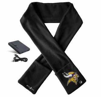 ActionHeat Minnesota Vikings 5V Battery Heated Scarf