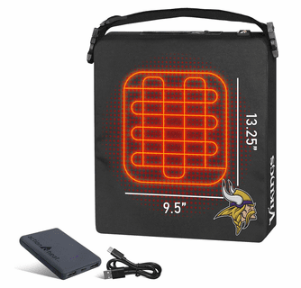 ActionHeat Minnesota Vikings 5V Battery Heated Seat Cushion