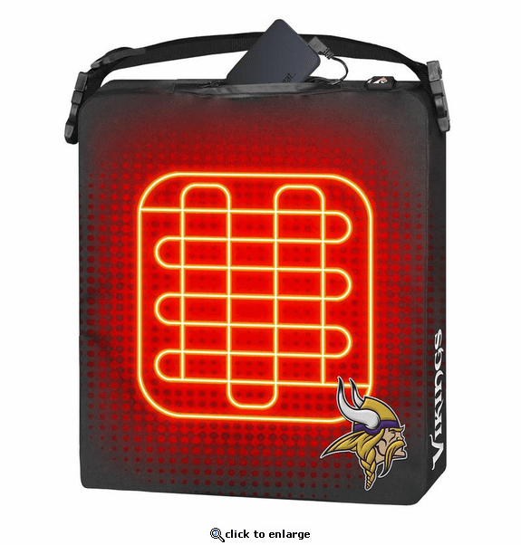 ActionHeat Minnesota Vikings 5V Battery Heated Seat Cushion