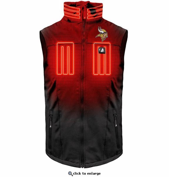 ActionHeat Minnesota Vikings 5V Men's Softshell Battery Heated Vest