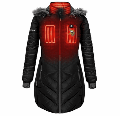 ActionHeat Minnesota Vikings 5V Women's Long Puffer Battery Heated Jacket