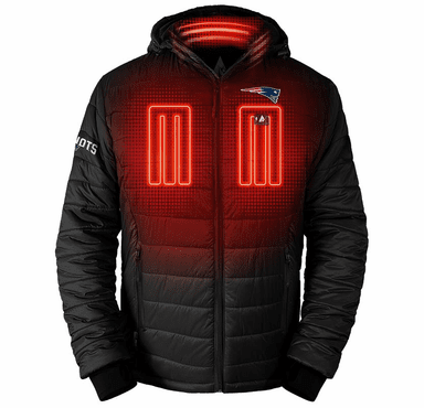 ActionHeat New England Patriots 5V Men's Puffer Battery Heated Jacket