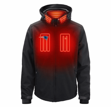 ActionHeat New England Patriots 5V Men's Softshell Battery Heated Jacket