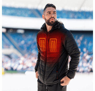 ActionHeat New York Jets 5V Men's Puffer Battery Heated Jacket