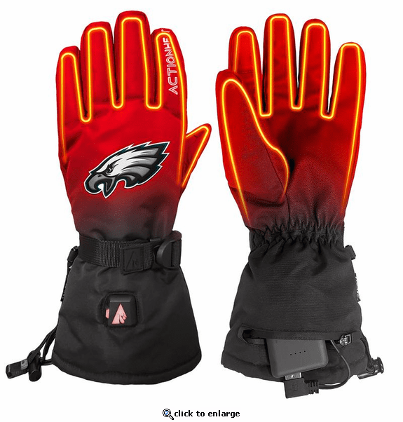 ActionHeat Philadelphia Eagles 5V Battery Heated Gloves
