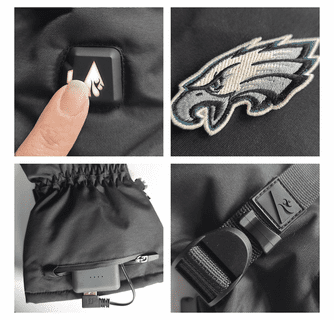ActionHeat Philadelphia Eagles 5V Battery Heated Gloves