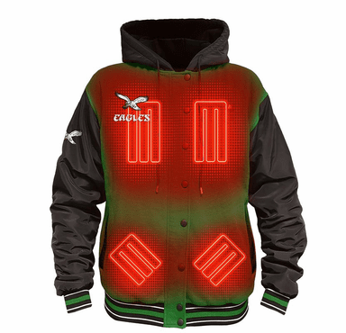 ActionHeat Philadelphia Eagles 5V Battery Heated Varsity Jacket