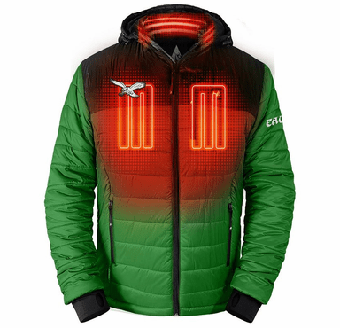 ActionHeat Philadelphia Eagles 5V Men's Colorblock Puffer Battery Heated Jacket