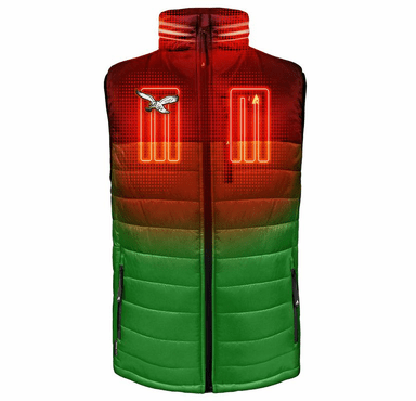 ActionHeat Philadelphia Eagles 5V Men's Colorblock Puffer Battery Heated Vest