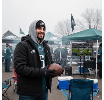 ActionHeat Philadelphia Eagles 5V Men's Softshell Battery Heated Jacket