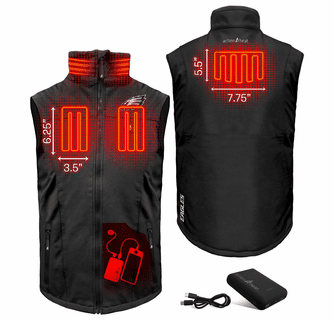 ActionHeat Philadelphia Eagles 5V Men's Softshell Battery Heated Vest