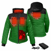 ActionHeat Philadelphia Eagles 5V Women's Colorblock Puffer Battery Heated Jacket