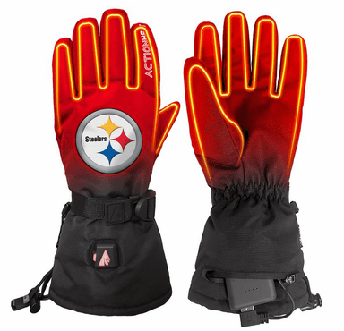 ActionHeat Pittsburgh Steelers 5V Battery Heated Gloves