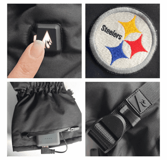 ActionHeat Pittsburgh Steelers 5V Battery Heated Gloves