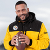 ActionHeat Pittsburgh Steelers 5V Men's Colorblock Puffer Battery Heated Jacket