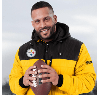 ActionHeat Pittsburgh Steelers 5V Men's Colorblock Puffer Battery Heated Jacket