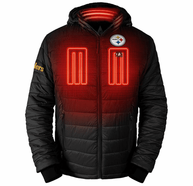 ActionHeat Pittsburgh Steelers 5V Men's Puffer Battery Heated Jacket