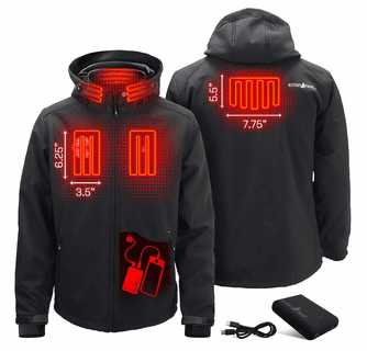 ActionHeat Pittsburgh Steelers 5V Men's Softshell Battery Heated Jacket