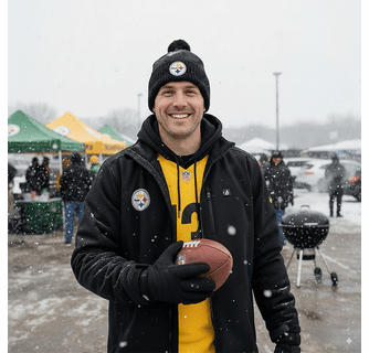 ActionHeat Pittsburgh Steelers 5V Men's Softshell Battery Heated Jacket