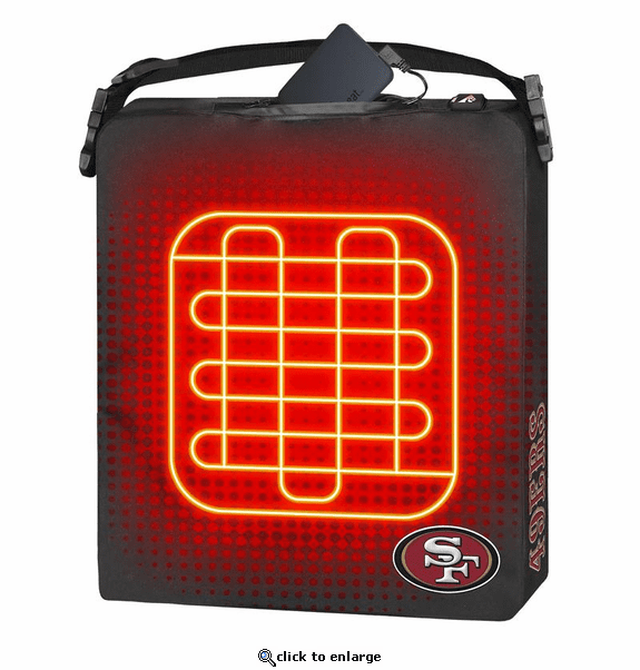 ActionHeat San Francisco 49ers 5V Battery Heated Seat Cushion