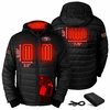 ActionHeat San Francisco 49ers 5V Men's Puffer Battery Heated Jacket