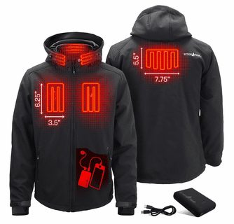 ActionHeat Tampa Bay Buccaneers 5V Men's Softshell Battery Heated Jacket