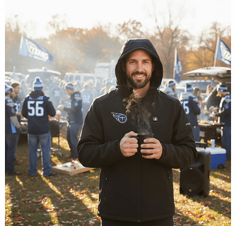 ActionHeat Tennessee Titans 5V Men's Softshell Battery Heated Jacket