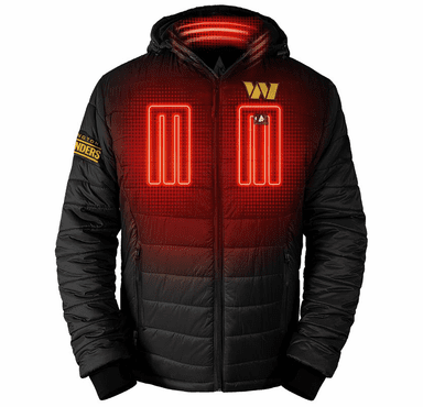 ActionHeat Washington Commanders 5V Men's Puffer Battery Heated Jacket