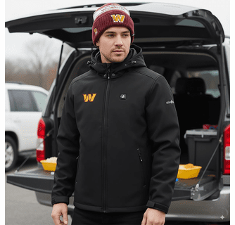 ActionHeat Washington Commanders 5V Men's Softshell Battery Heated Jacket