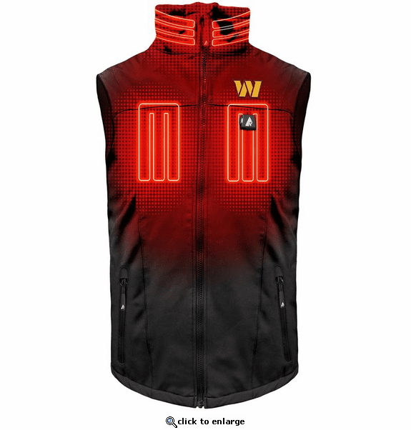 ActionHeat Washington Commanders 5V Men's Softshell Battery Heated Vest