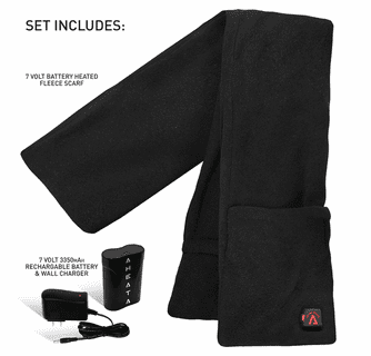 Aheata 7V Battery Heated Fleece Scarf